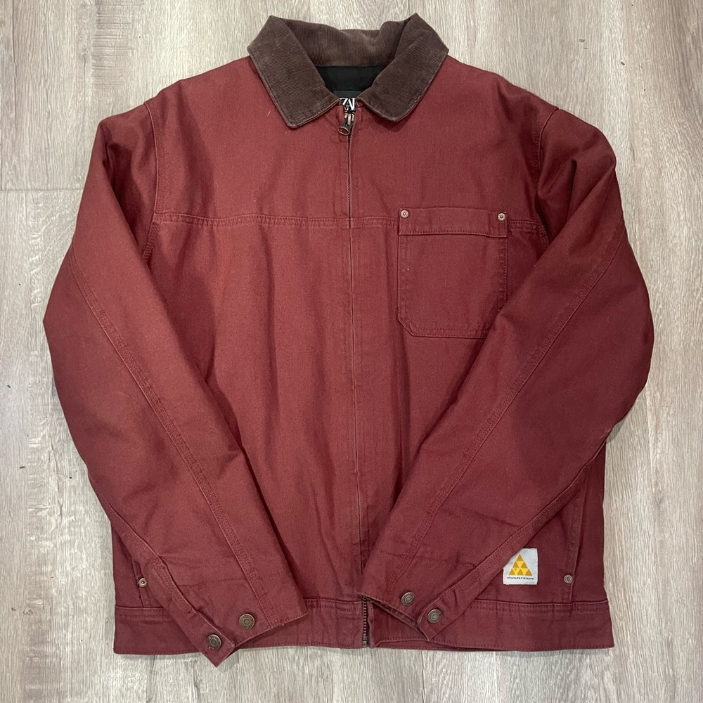 Burgundy Textured Jacket